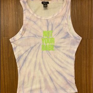 Not you babe tank top
